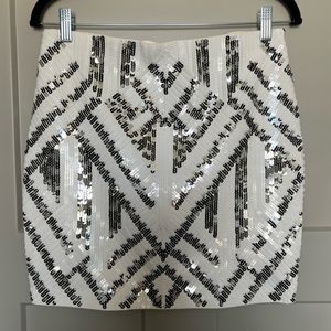 NWT sequin mini skirt